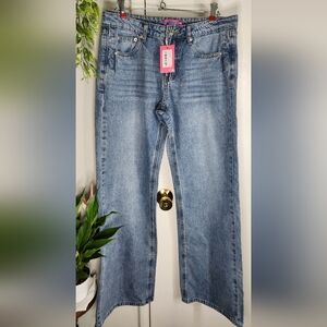 Edikted Light Blue Straight Leg Jeans